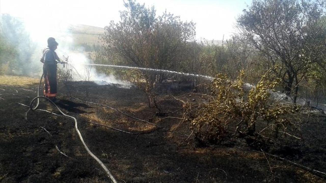 Elazığ'da örtü ve bahçe yangını