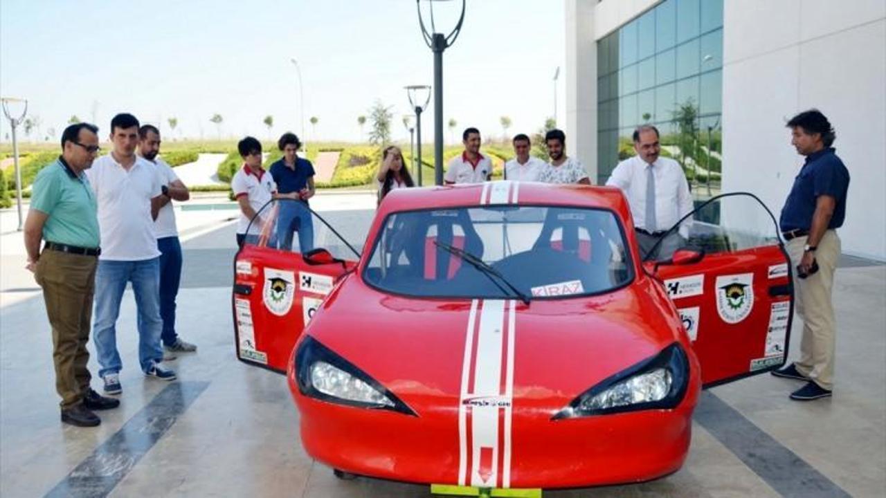 NKÜ'nün elektrikli otomobili "Kiraz" yarışlara hazır