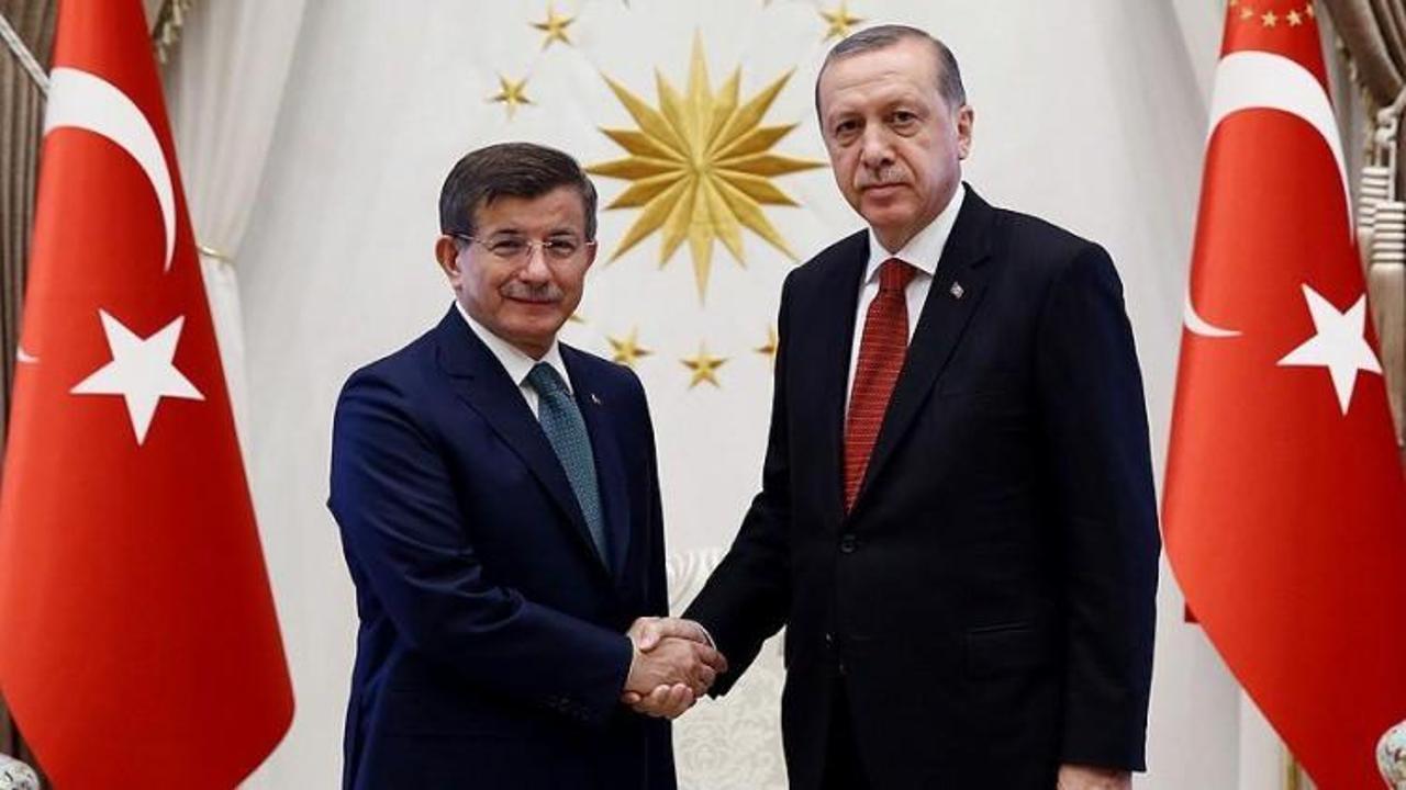 Cumhurbaşkanı Erdoğan, Davutoğlu'yla görüştü
