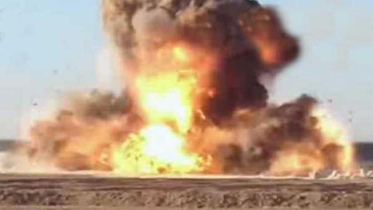 IŞİD’in bomba yüklü kamyonu havaya uçuruldu