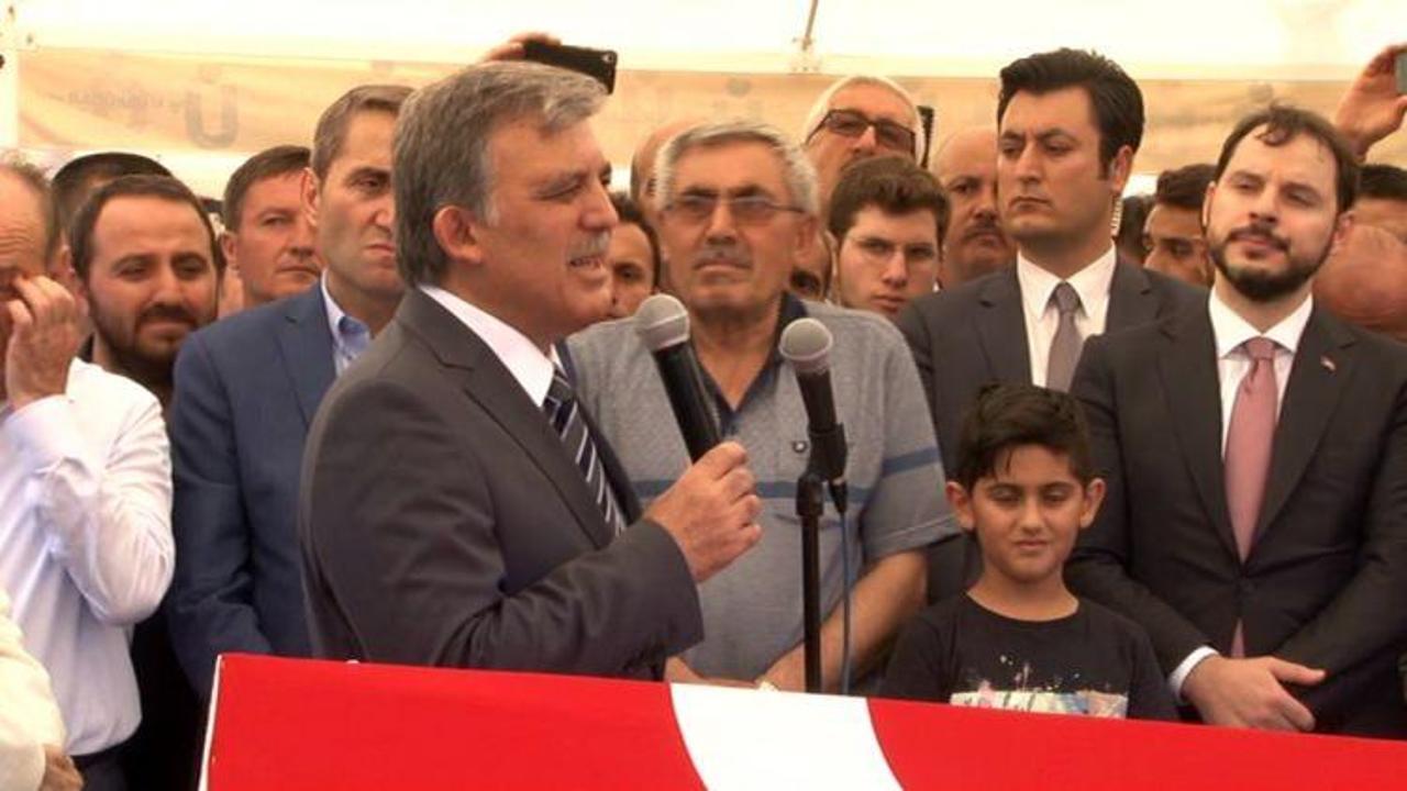 Abdullah Gül şehit cenazesinde!