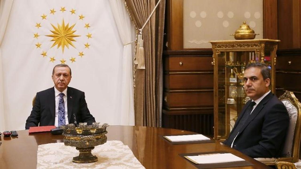 Erdoğan Hakan Fidan&rsquo;la g&ouml;r&uuml;şt&uuml;