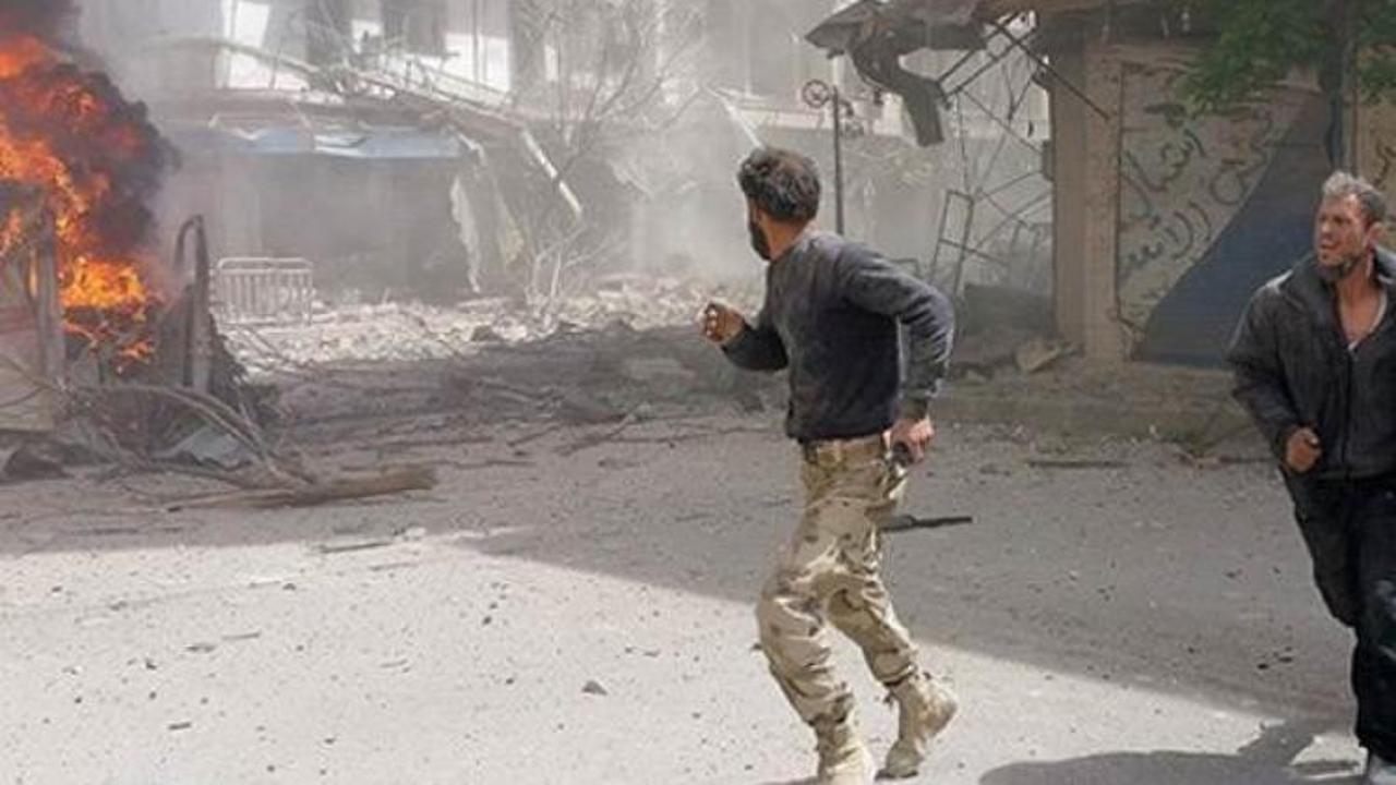 Halep'te klor gazlı saldırı