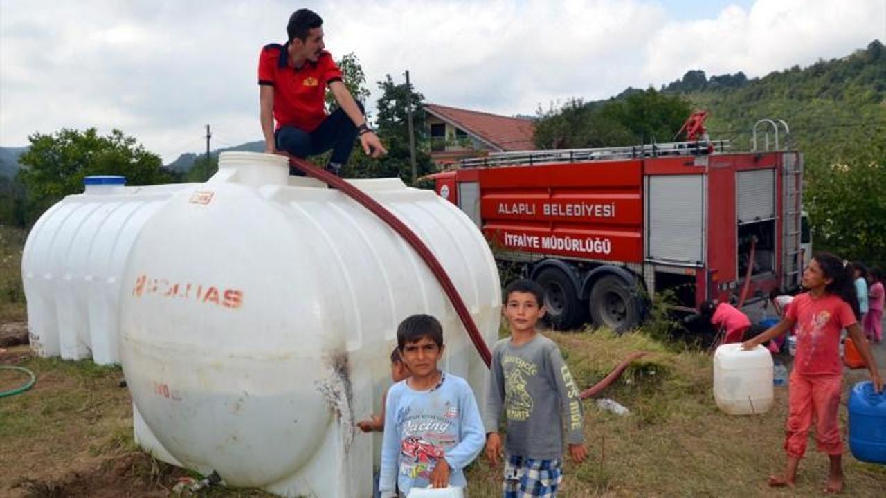 Alaplı'da mevsimlik işçilerin su ihtiyacı karşılanıyor