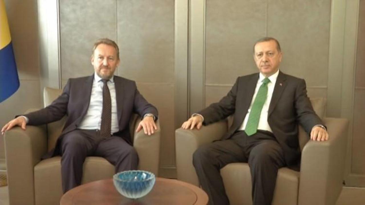Erdoğan, İzetbegoviç ile bir araya geldi