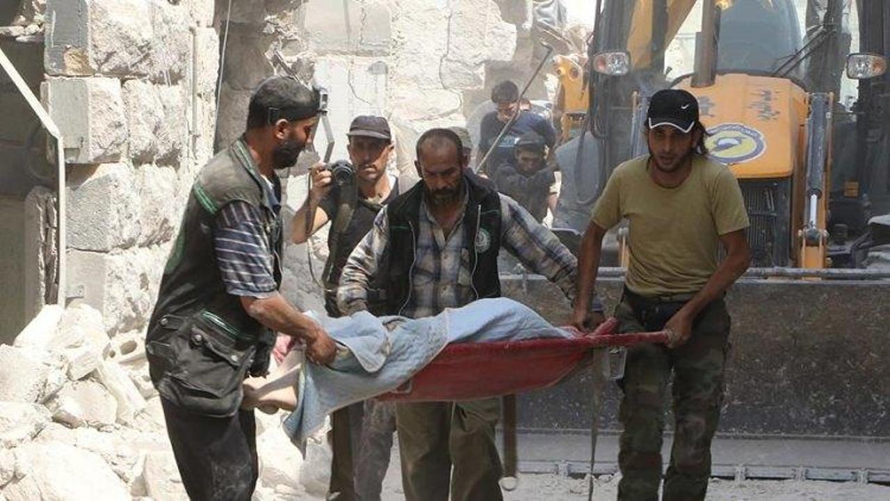 Halep'e hava saldırısı: 49 ölü, 113 yaralı