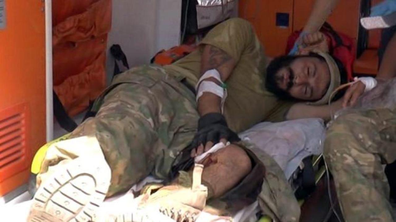 Yaralanan ÖSO askerleri Türkiye’ye getirildi