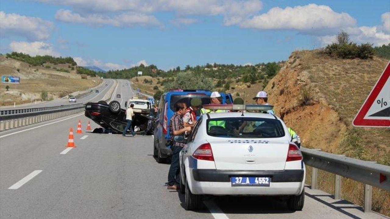 Kastamonu'da otomobil devrildi: 1 ölü, 3 yaralı