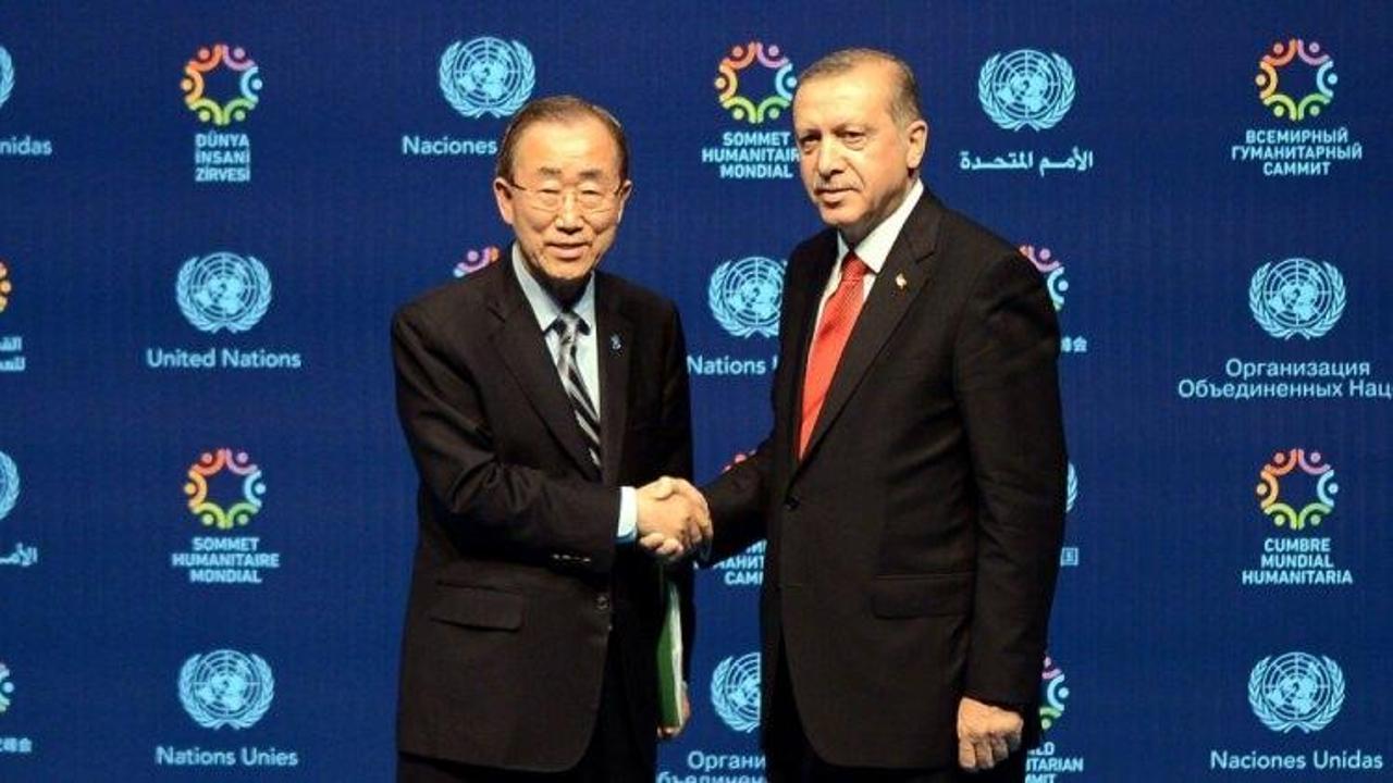 Erdoğan Ban Ki-Moon’la görüştü