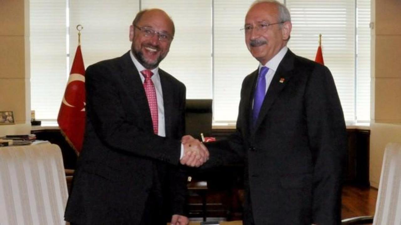  Kılı&ccedil;daroğlu Schulz&rsquo;la g&ouml;r&uuml;şt&uuml;