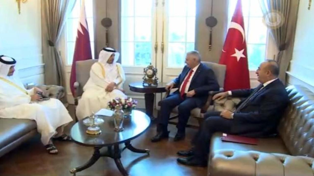 Başbakan Katarlı mevkidaşıyla görüştü