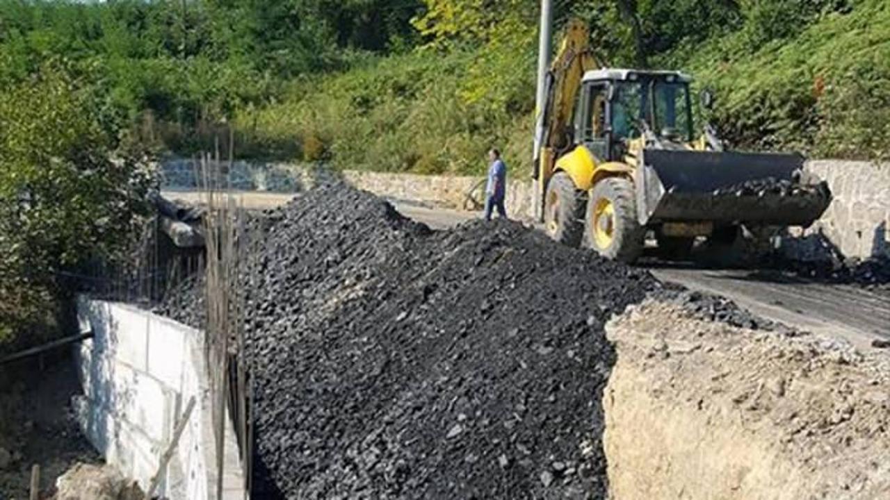 Kandilli'de yol çalışması