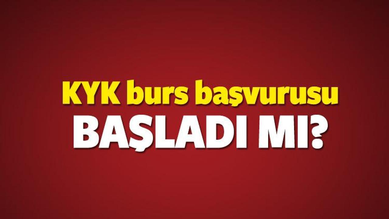 KYK burs başvurusu başlama tarihi ve detayları