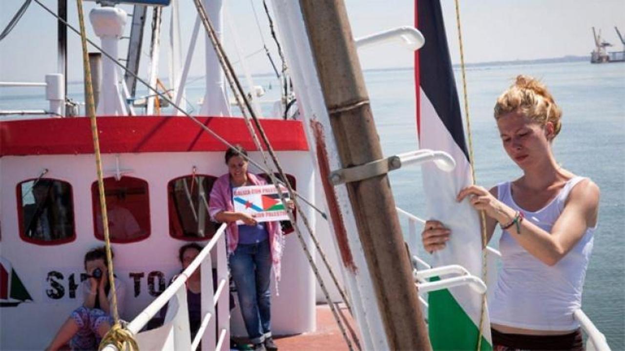 Gazze ablukasına karşı 'kadın gemisi' 