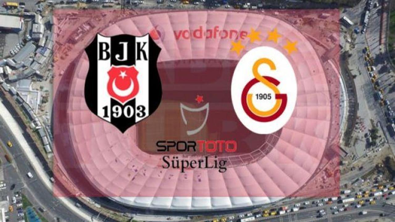 Beşiktaş - Galatasaray derbisinin ilk 11'leri 