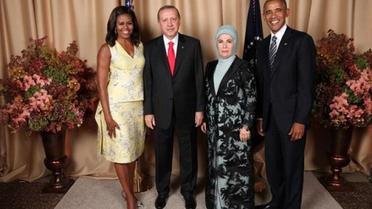 Erdoğan, Obama'nın verdiği resepsiyona katıldı