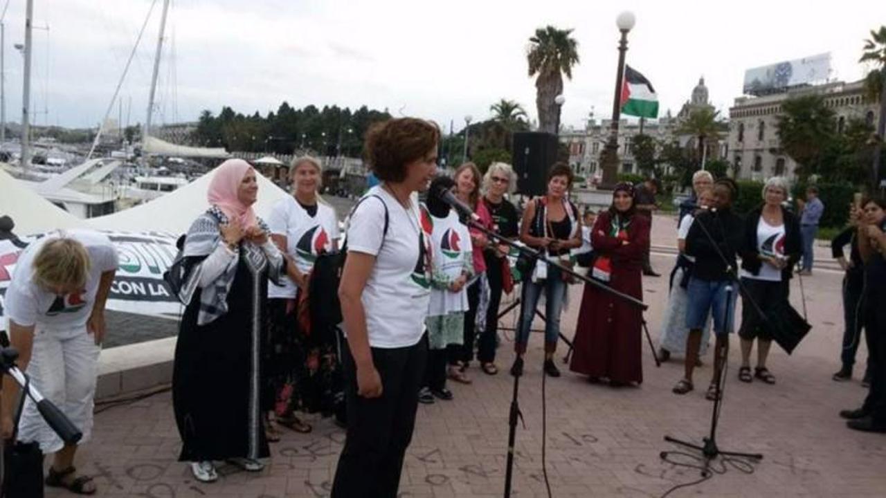Kadınlar özgür Gazze için yola çıkıyor