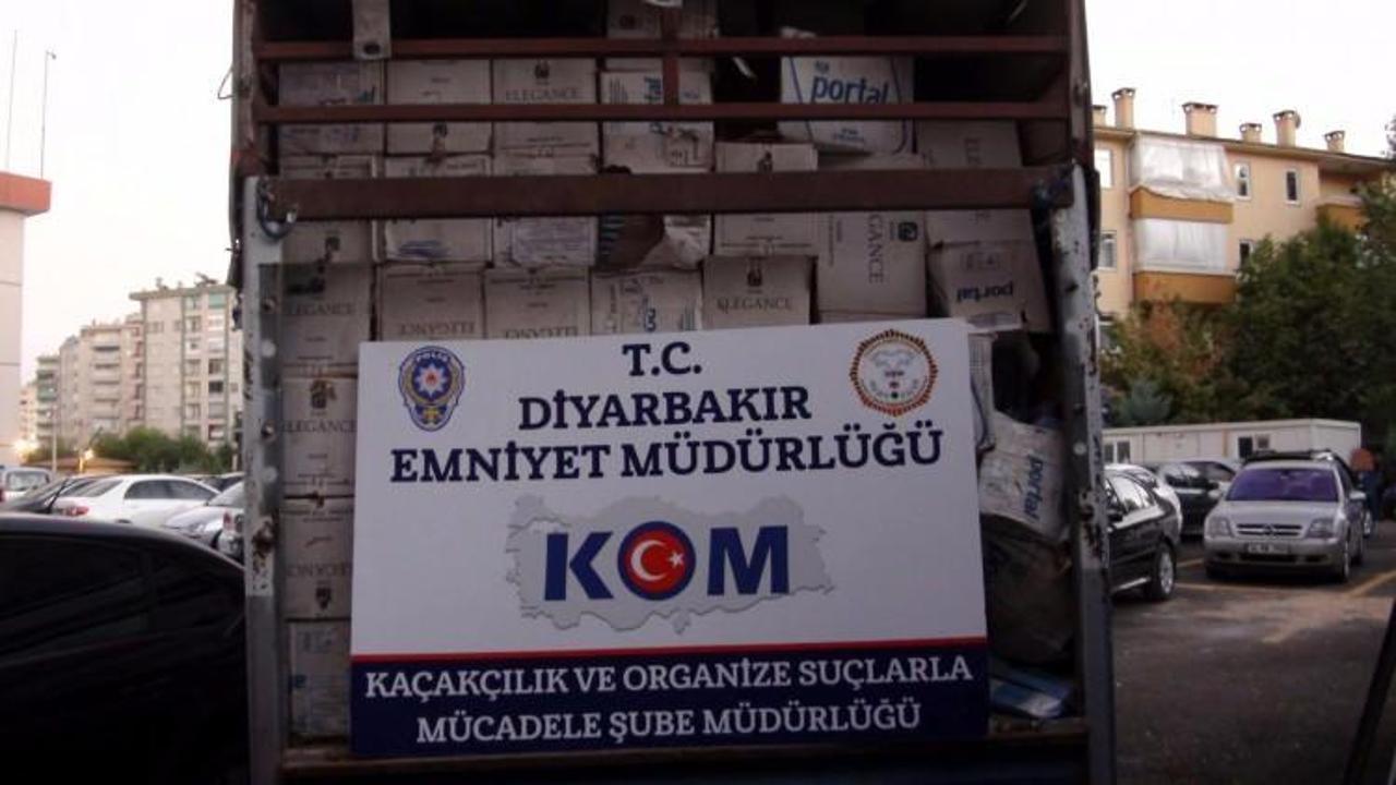 Diyarbakır'da  dev tütün operasyonu