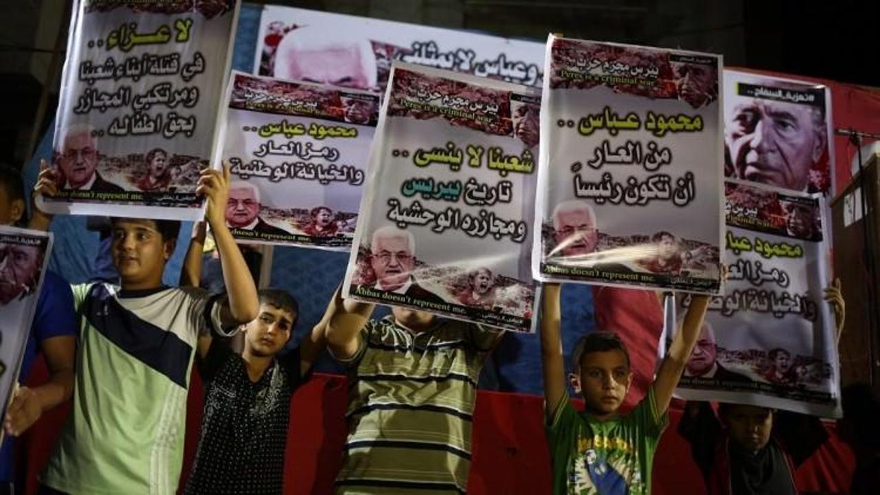 Gazze'de Abbas'a Peres tepkisi