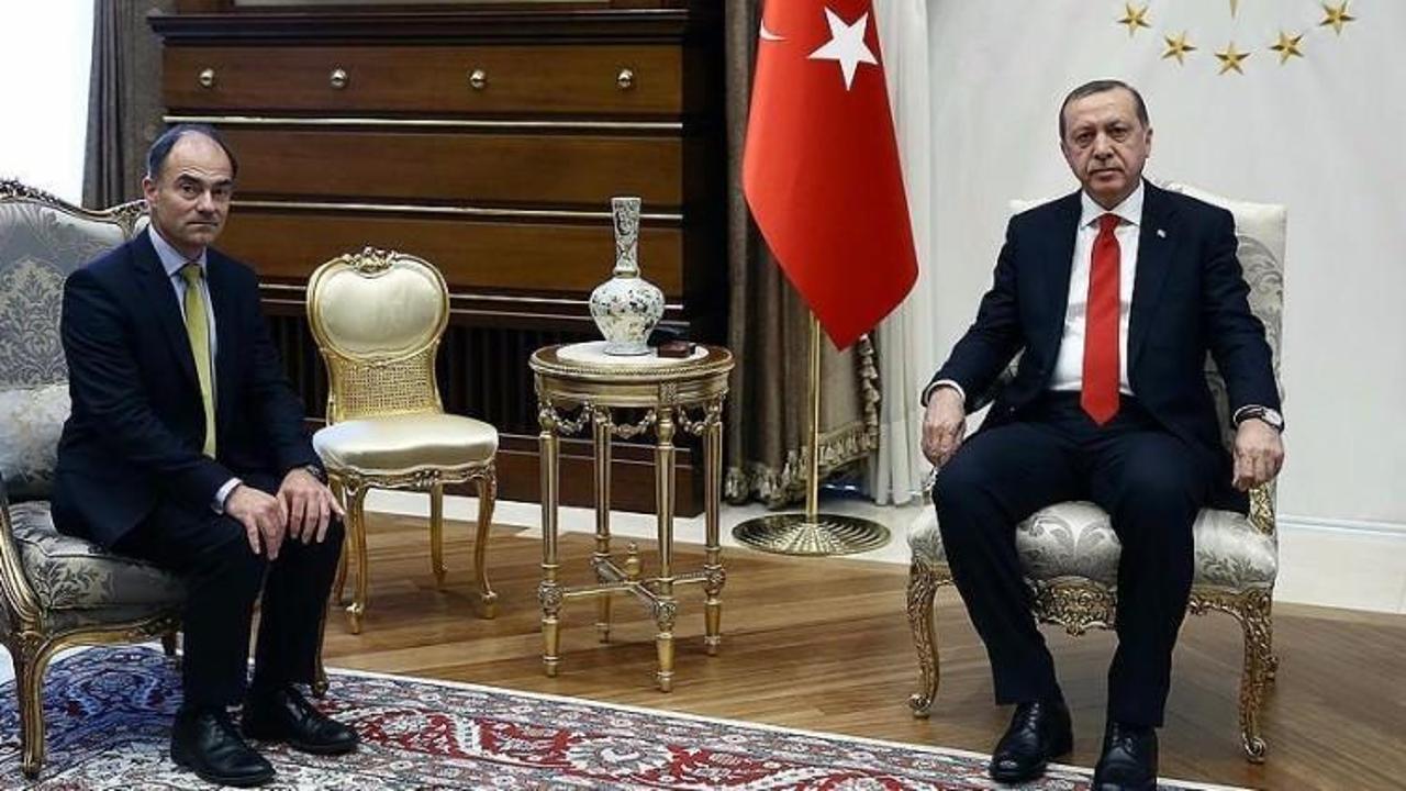 D&uuml;nya devinin CEO'su Erdoğan ile g&ouml;r&uuml;şt&uuml;