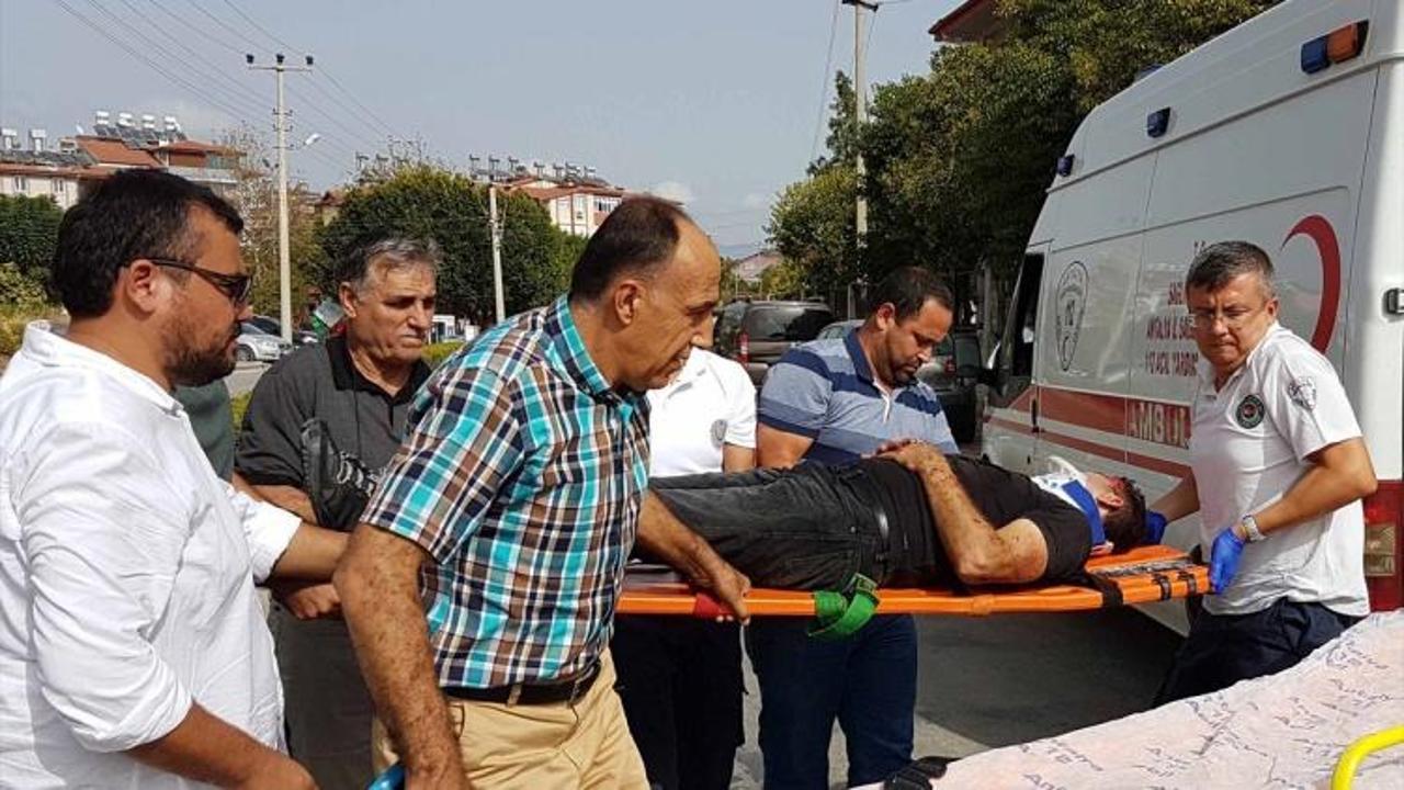 Manavgat'ta motosiklet kazası: 1 yaralı