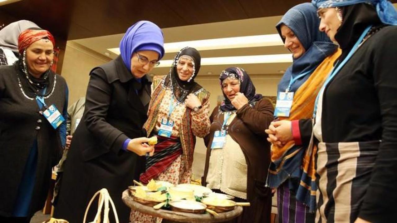 Emine Erdoğan, kadın çiftçilerle bir araya geldi