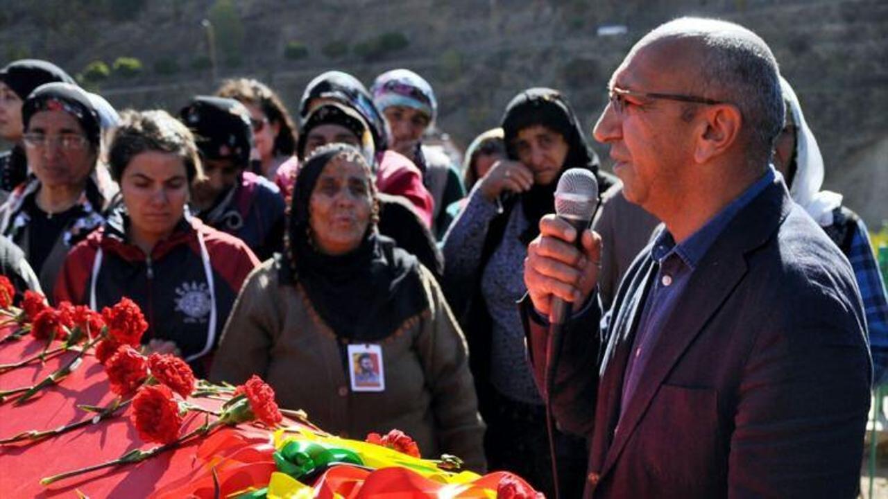 HDP Milletvekili Önlü, terörist cenazesine katıldı