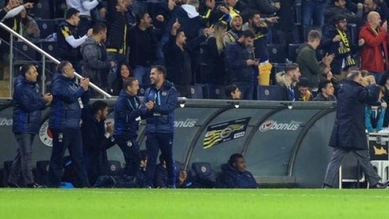 Fenerbahçe kulübesinde şok görüntü!