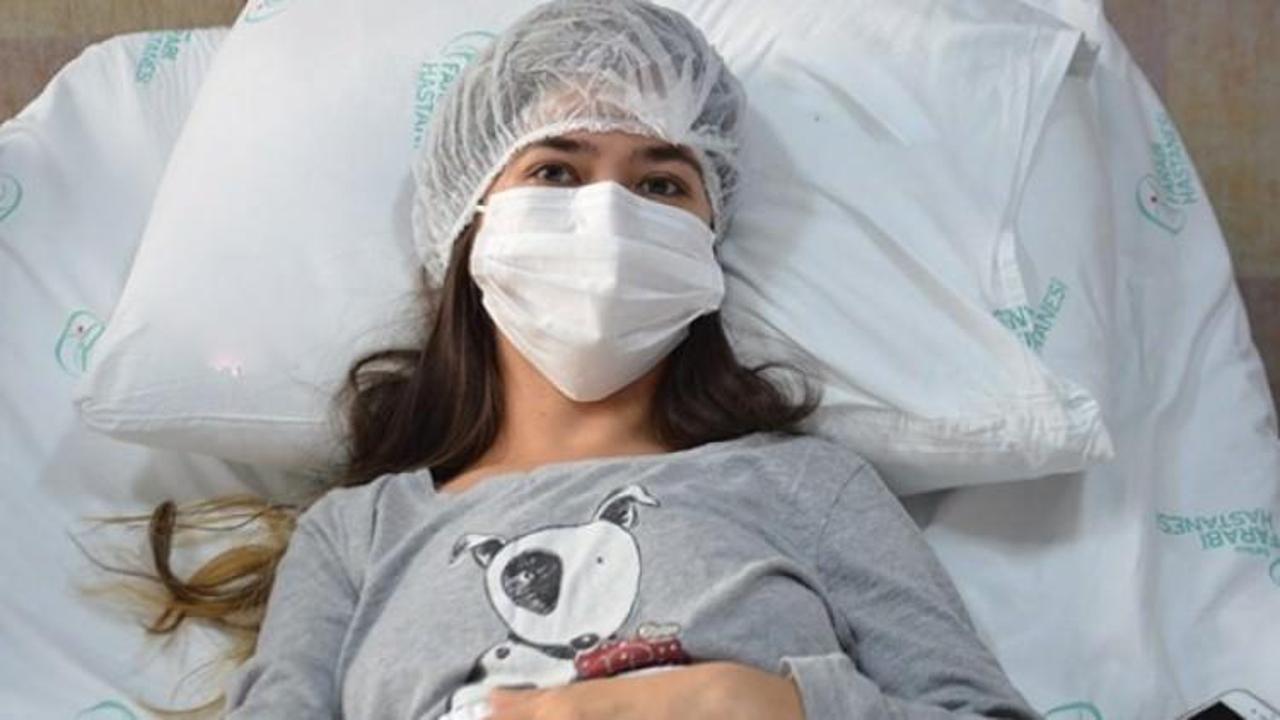 Karnından 7 kilogram kist &ccedil;ıkarıldı