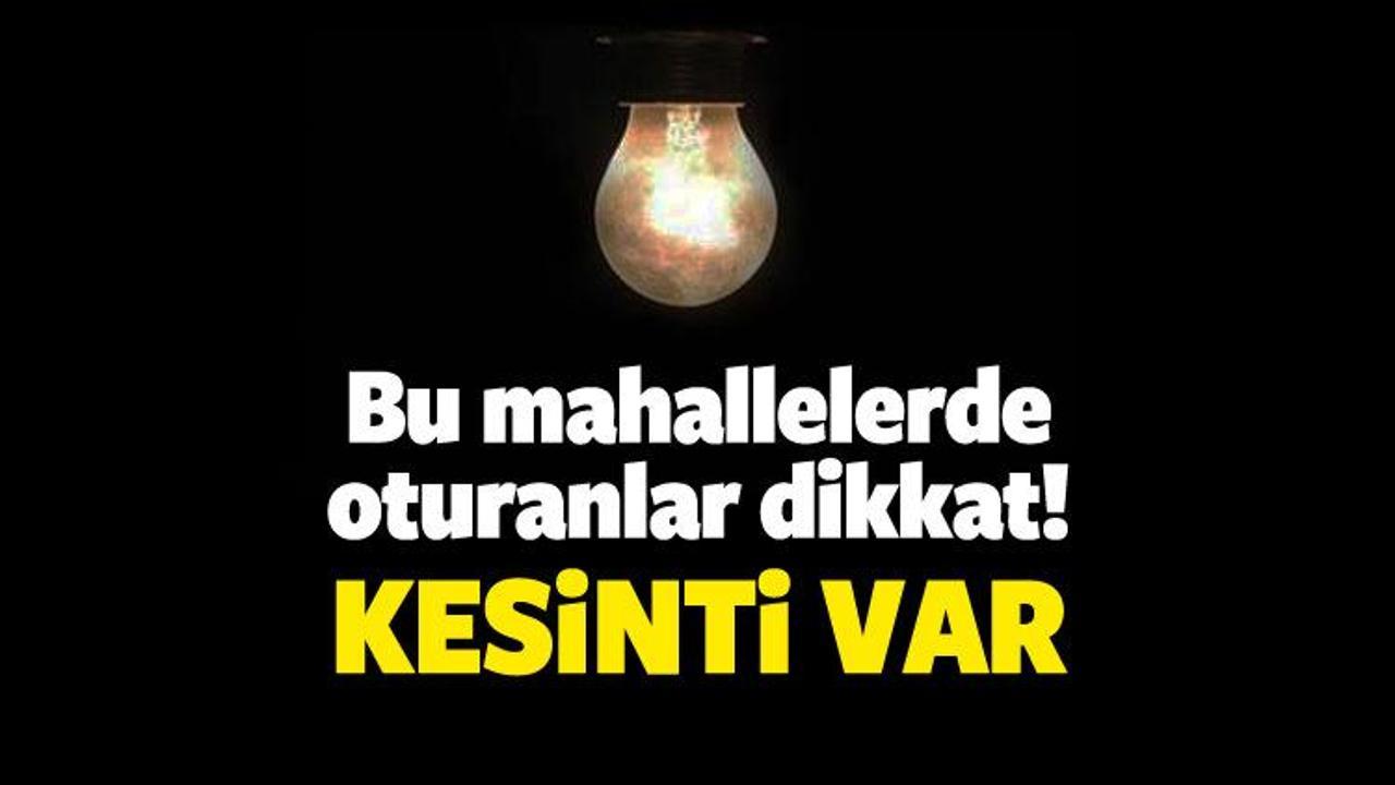 İstanbul Avrupa Yakası'nda 10 ilçede elektrik kesintisi (Tüm ilçeler)