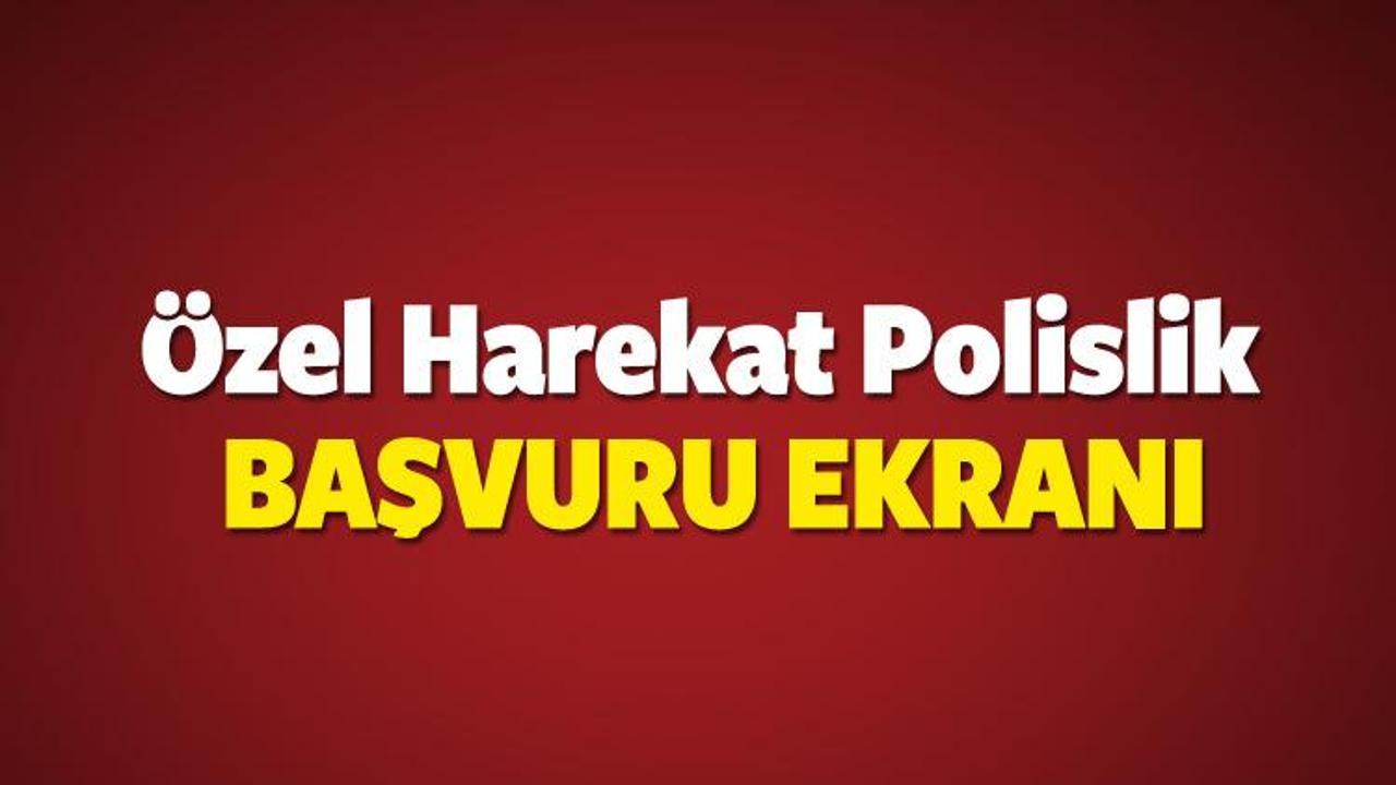 &Ouml;zel Harekat Polis (P&Ouml;H) başvuru ekranı ve t&uuml;m şartlar