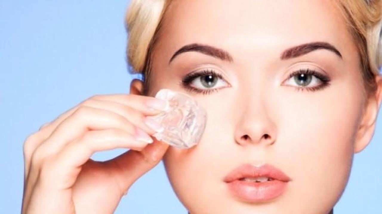 Buzu yüzünüze sürerseniz...