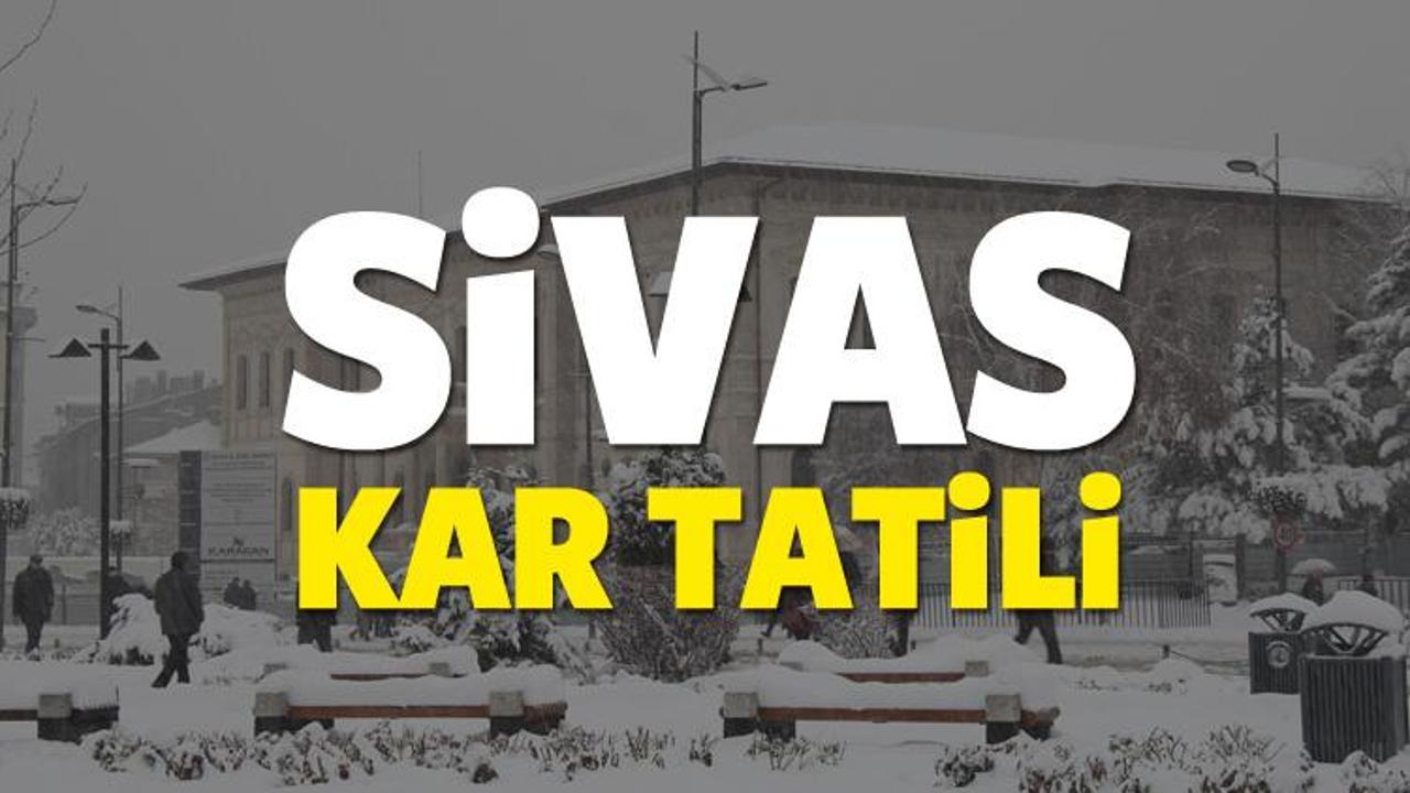 16 Kasım çarşamba Sivas'ta okullar kar tatil mi? 