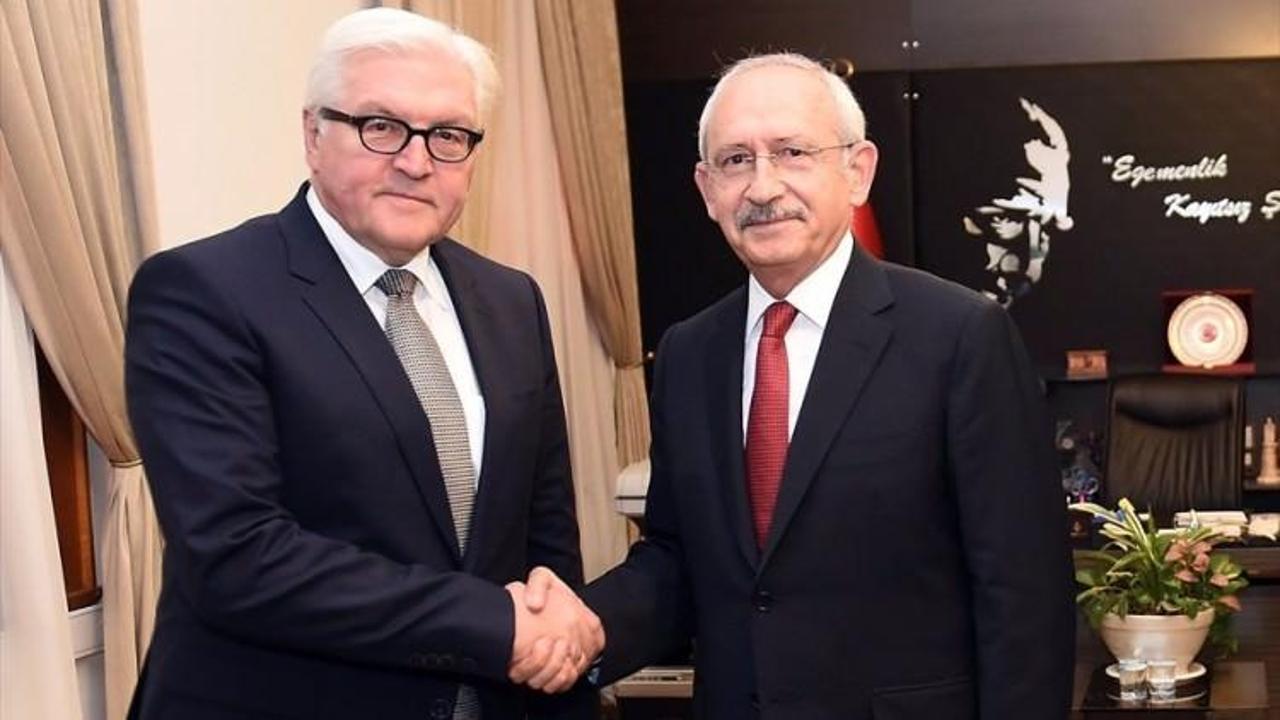 Kılıçdaroğlu Steinmeier ile görüştü