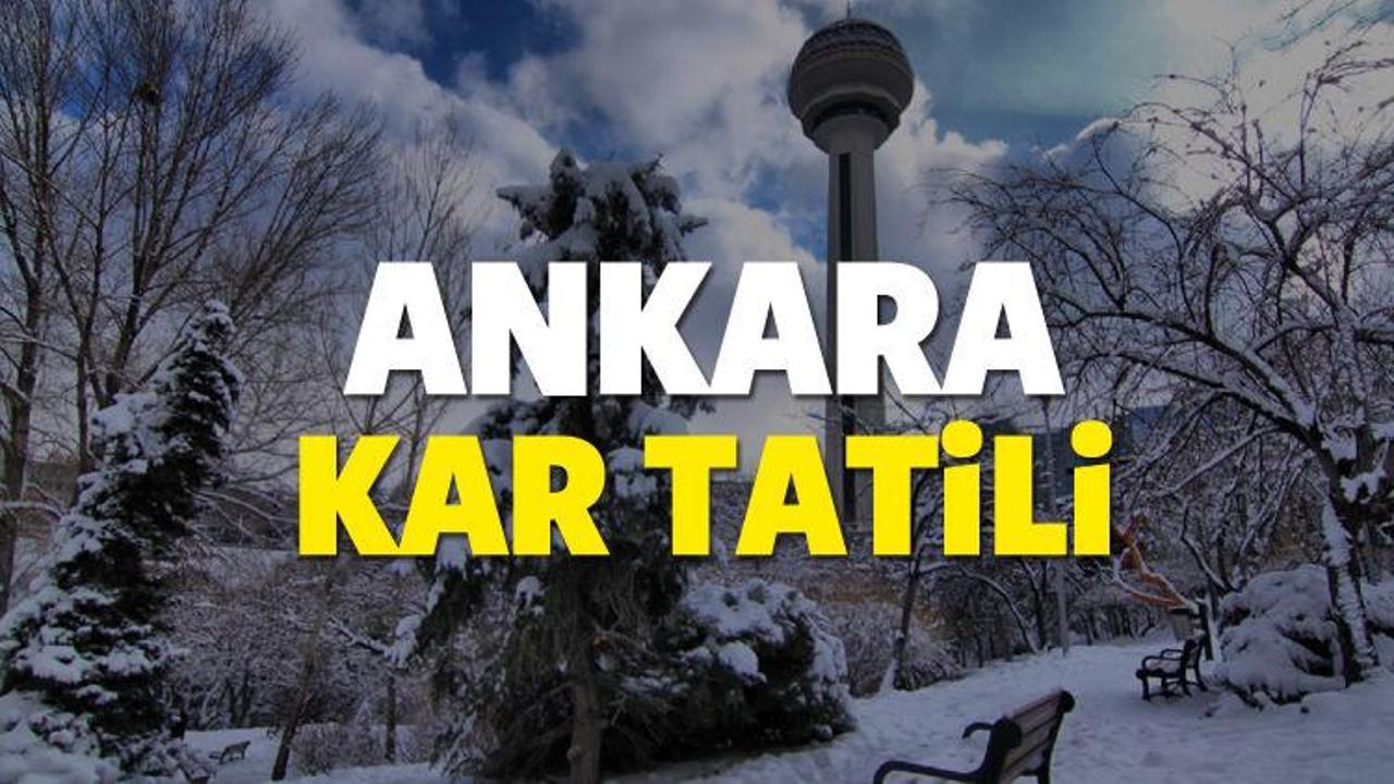 Ankara'da okullar kar tatil mi? 16 Kasım okul var mı?