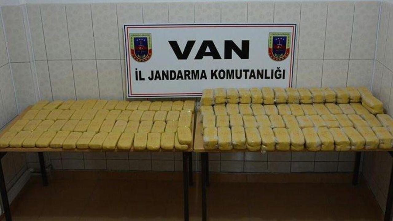 Van'da 103 kilogram eroin ele ge&ccedil;irildi