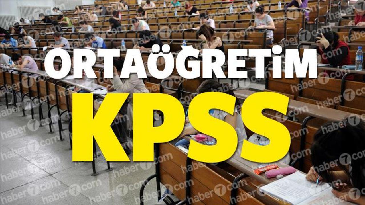 KPSS ortaöğretim memurluk sınav sonucu açıklandı!