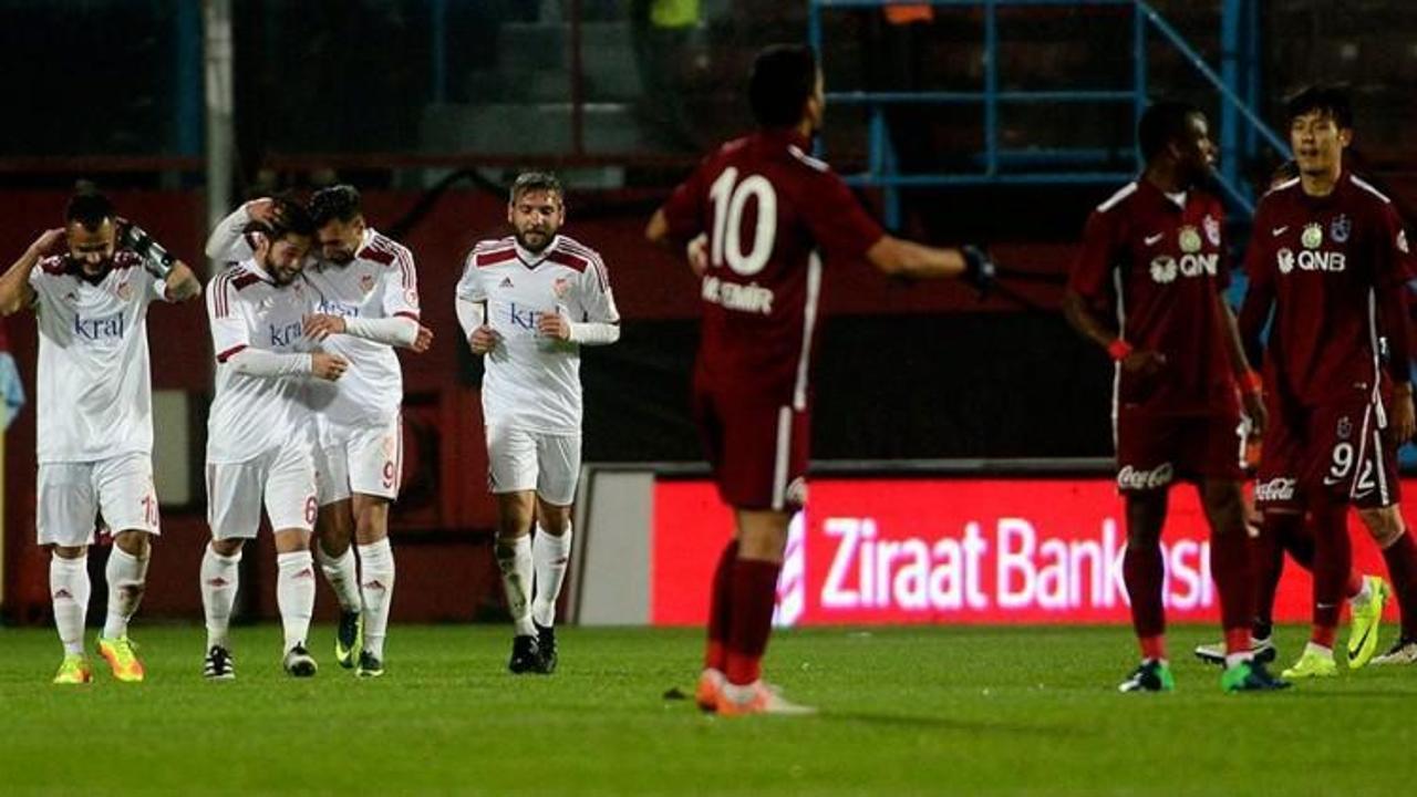 Trabzonspor'un yüzü kupada da gülmedi
