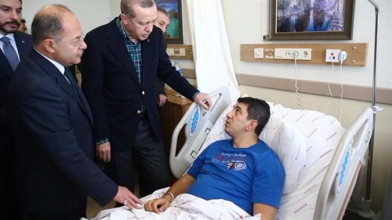 Cumhurbaşkanı Erdoğan'dan yaralılara ziyaret