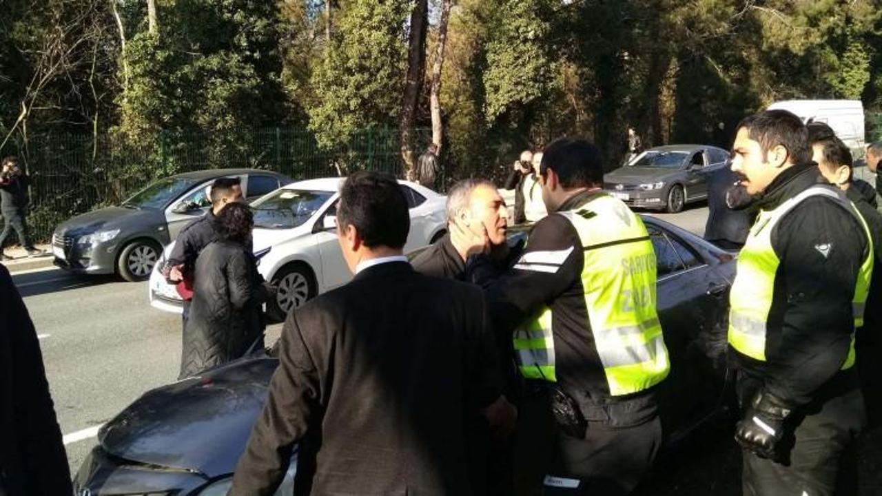 Erdoğan’ın konvoyunda kaza