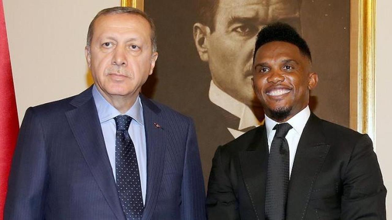 Eto'o: En b&uuml;y&uuml;k hayalim Cumhurbaşkanı ile...