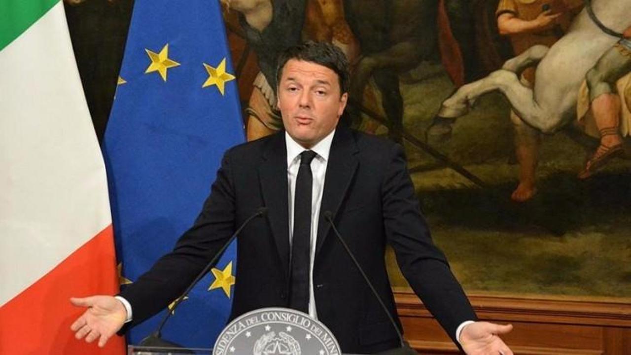 İtalya Başbakanı Renzi’den geri adım
