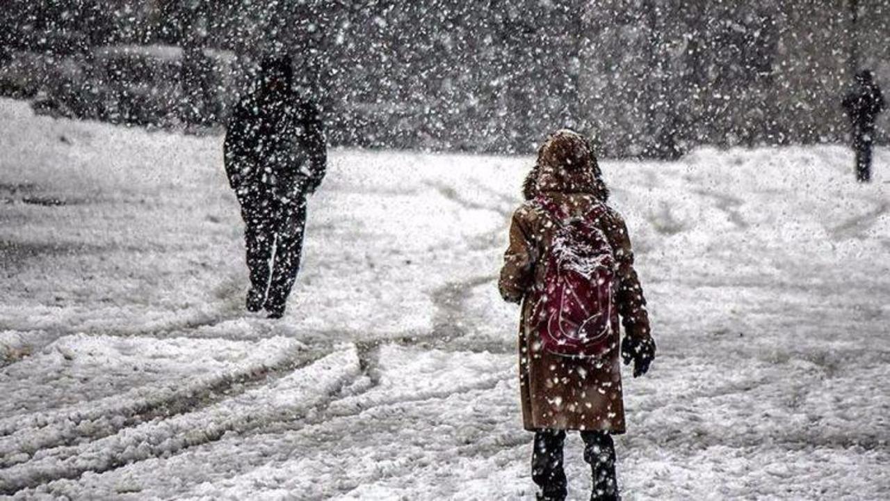 Kar yağışı nedeniyle 10 ilde okullar tatil edildi