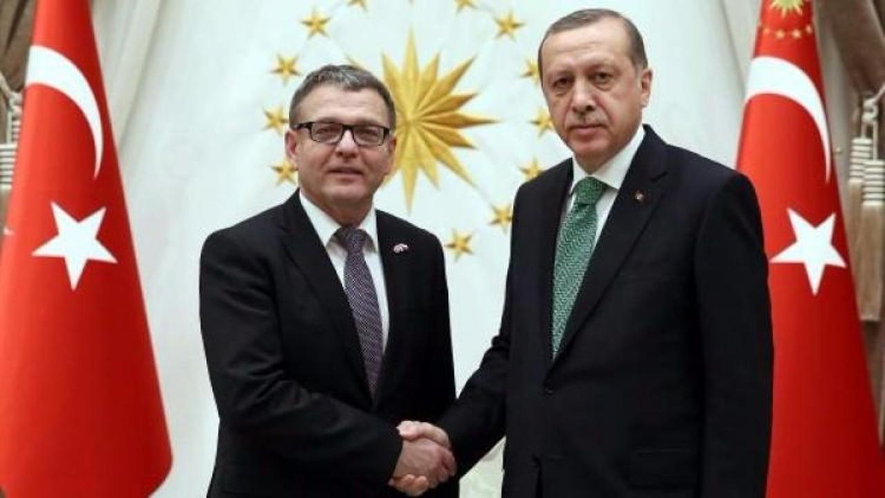 Cumhurbaşkanı Erdoğan, Zaoralek'i kabul etti