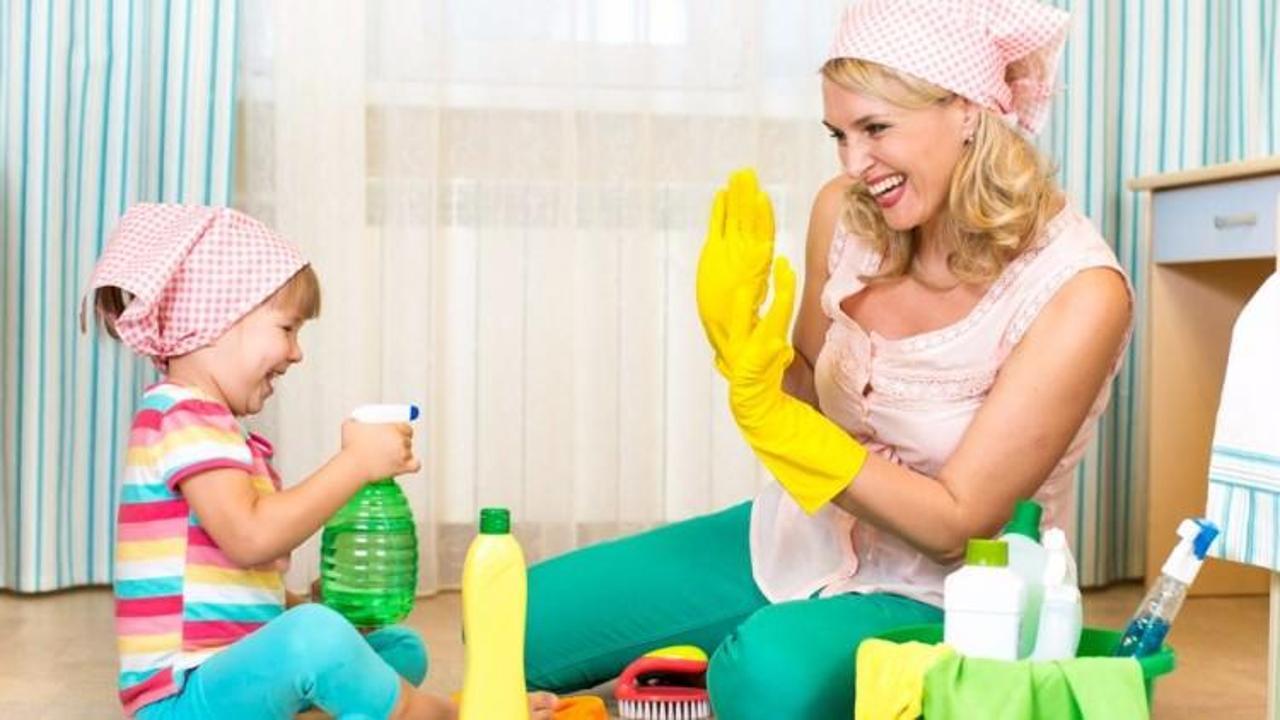 Çocuk evde yokken temizlik yapın