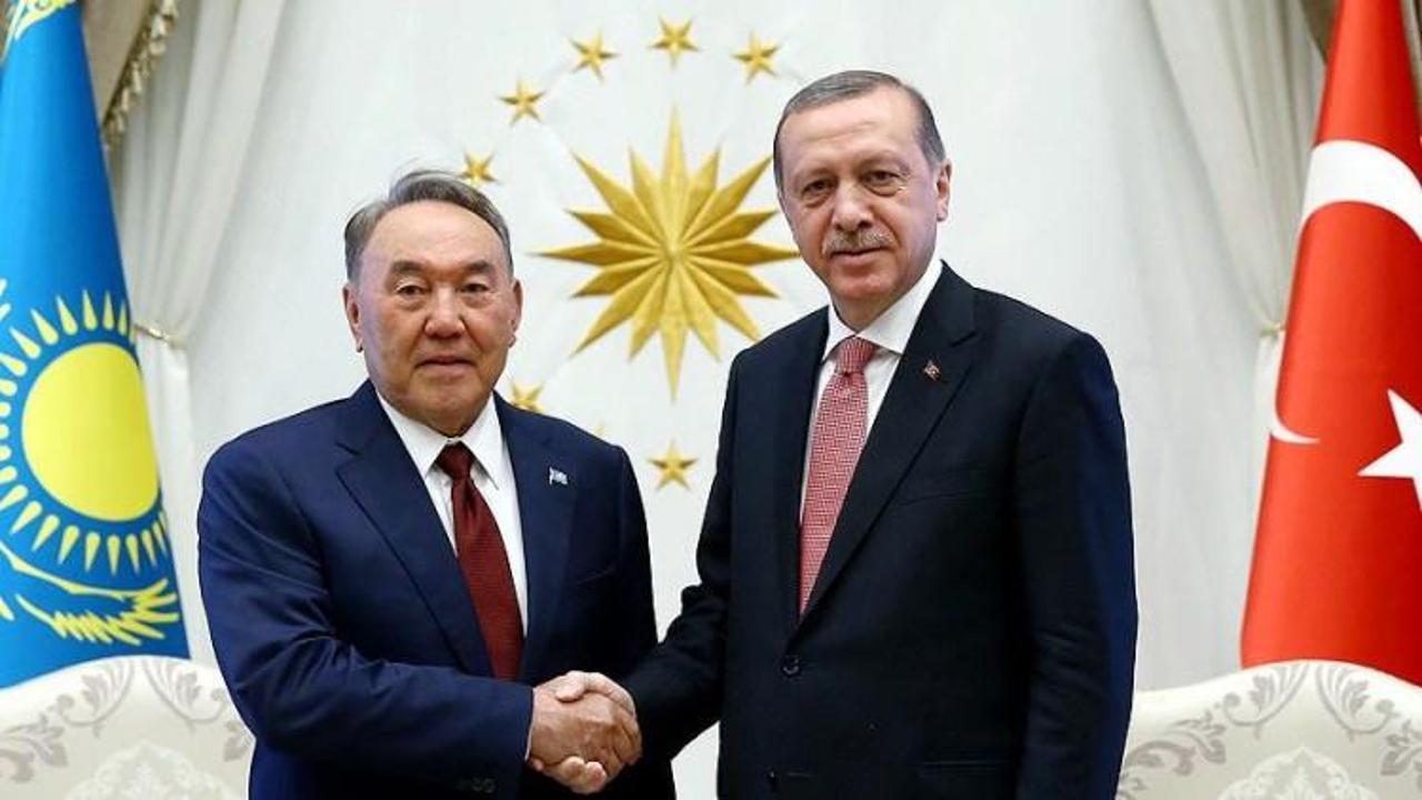 Erdoğan, Nazarbayev ile görüştü