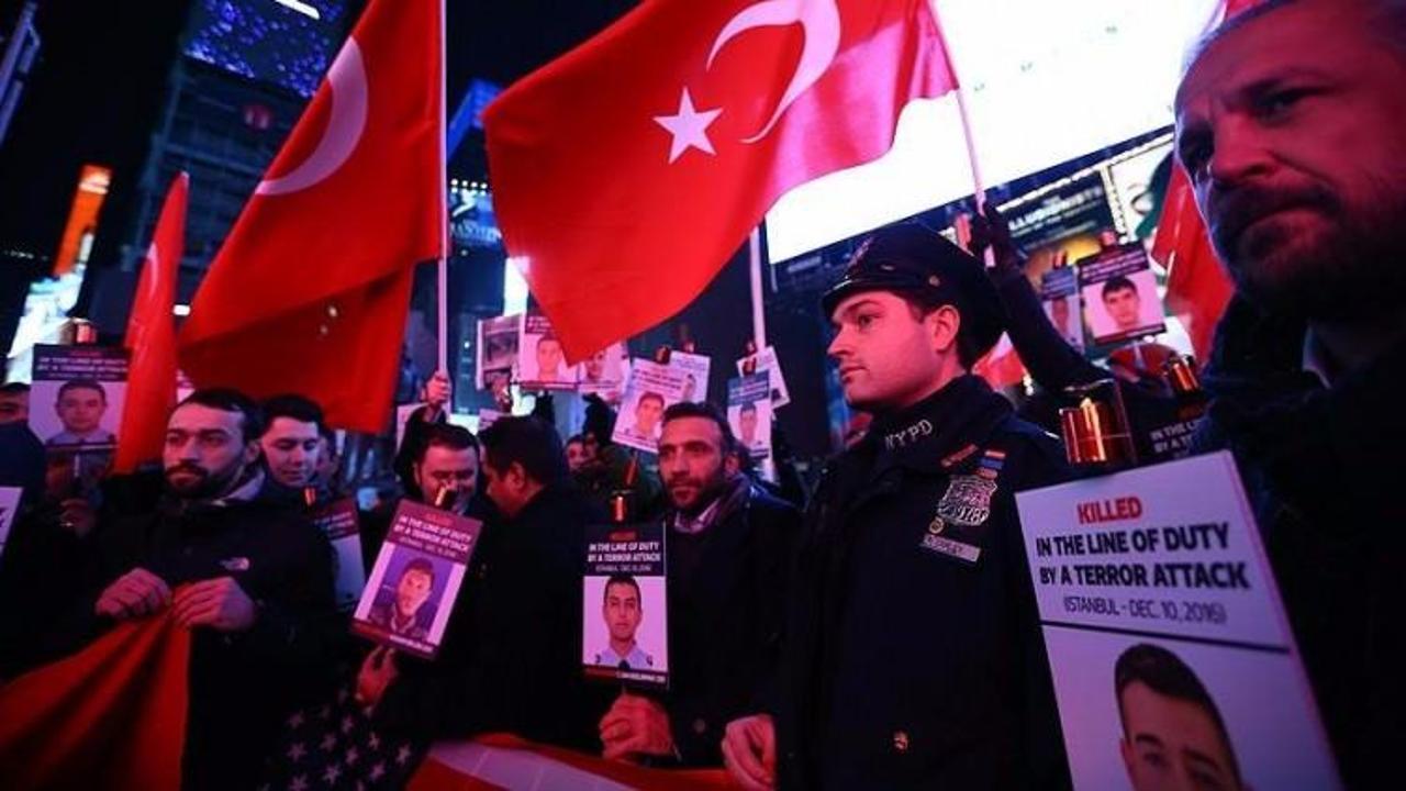 New York polisinden Türk meslektaşlarına destek