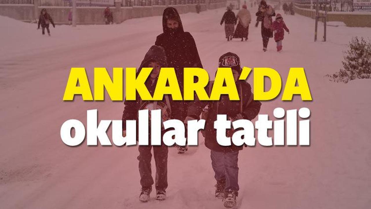 Ankara kar tatili haberleri! Yarın okul var mı? 23 Aralık