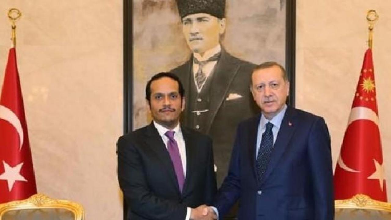 Cumhurbaşkanı Erdoğan Al-Thani'yi kabul etti