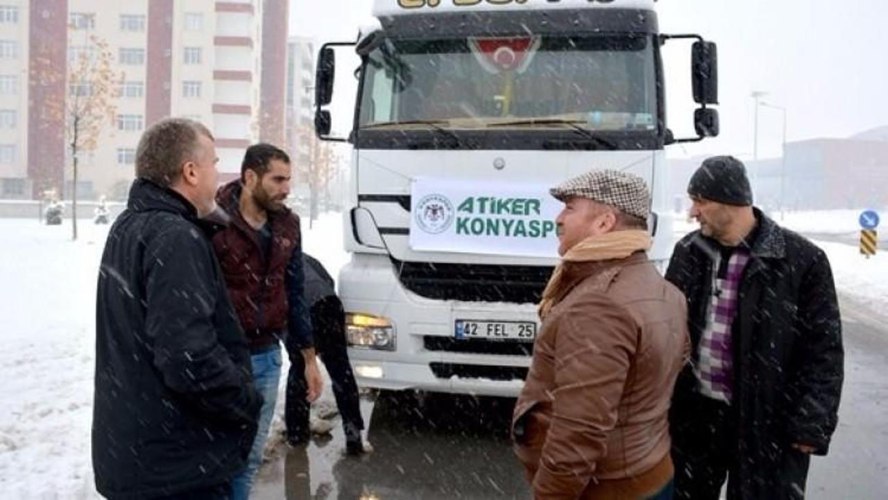 Konyaspor'dan Halepli çocuklara dev yardım!